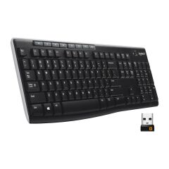 Logitech K270 Tam Boyutlu Kablosuz Türkçe Klavye - Siyah