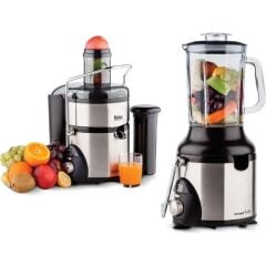 Fakir Cocktail Max 1000 W Paslanmaz Çelik Katı Meyve Sıkacağı ve Blender