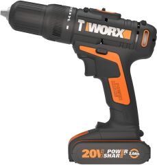 Worx WX371.10 20 V 2 Ah Li-ion Çift Akülü Darbeli Matkap ve 30 Parça Aksesuar Seti